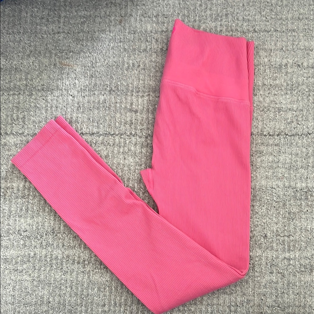 All in Motion Pink Ribbed Leggings